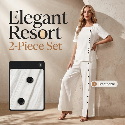 👗✨ PROMO FLASH 50% ! Ensemble 2 Pièces Femme – Haut Décontracté + Pantalon Large, Tissu Coton & Lin, 3 Coloris, Tailles S-3XL, Idéal Été & Quotidien