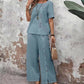 👗✨ PROMO FLASH 50% ! Ensemble 2 Pièces Femme – Haut Décontracté + Pantalon Large, Tissu Coton & Lin, 3 Coloris, Tailles S-3XL, Idéal Été & Quotidien