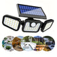 💡 PROMO LIMITÉE -50% ! ☀️ Applique Murale Solaire à 3 Têtes avec Capteur – 2400mAh, LED Haute Luminosité, Angle Réglable, Étanche, Idéale Jardin & Garage 🏠