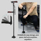 🧑‍🦳 -50% ! 🦯 Canne Pliante Multifonctionnelle – Alliage d’Aluminium – 5 Hauteurs Réglables (86-97 cm) – Éclairage LED & Bouton d’Alarme pour Sécurité des Seniors 🚨