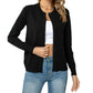 🧥 50% DE RÉDUCTION 🌸 Cardigan classique col rond pour femme – Maille douce & coupe intemporelle – Parfait pour le printemps, l’automne ou un look superposé – confortable et polyvalent ✨🌿