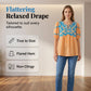 🌸 PROMO FLASH 50% DE RÉDUCTION ! 👚 Blouse Légère Brodée – Tissu Fluide, Détails Raffinés & Coupe Aérée – Parfaite pour l'Été, le Bureau ou un Look Romantique au Quotidien 💐✨
