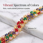 💎 PROMO EXCEPTIONNELLE 50% DE RÉDUCTION ! 🌸 Bracelet Tennis Multicolore Élégant pour Femme – Strass & Finition Dorée – Lumineux, Raffiné & Polyvalent – Parfait pour le Quotidien ou les Occasions Spéciales ✨💖🌿