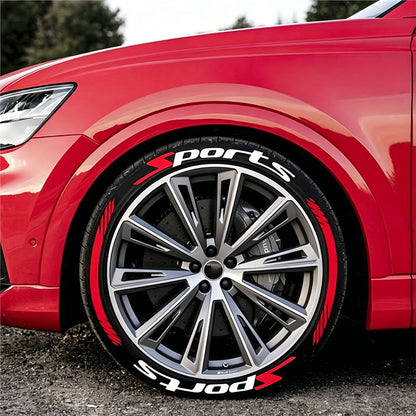 🏎️ PROMO FLASH : 50% DE RÉDUCTION ! Autocollants de Lettrage pour Flanc de Pneu – Adhésif Haute Qualité & 4 Couleurs for Look Racing Sportif ✨