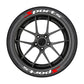 🏎️ PROMO FLASH : 50% DE RÉDUCTION ! Autocollants de Lettrage pour Flanc de Pneu – Adhésif Haute Qualité & 4 Couleurs for Look Racing Sportif ✨