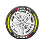🏎️ PROMO FLASH : 50% DE RÉDUCTION ! Autocollants de Lettrage pour Flanc de Pneu – Adhésif Haute Qualité & 4 Couleurs for Look Racing Sportif ✨