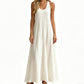 👗 PROMO EXCEPTIONNELLE 50% DE RÉDUCTION ! 🌸 Robe Maxi Élégante à Épaules Drapées – Tissu Fluide & Coupe Raffinée – Parfaite pour les Soirées, les Mariages ou un Look Chic au Quotidien ✨💃🌿