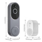 🔔 -50% ! 🏠 Sonnette et Carillon avec Vidéo HD sans Fil – IP65 & Vision Nocturne – Détection IA & Stockage Cloud pour Maison Intelligente 📹