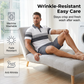💥 -50% ! 👕 Ensemble Chemise & Short Imprimé Homme – Tissu Respirant & Coupe Stretch – Col Classique, Ceinture Élastique – Parfait pour l’Été, la Plage et les Vacances ✨🌴
