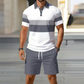 💥 -50% ! 👕 Ensemble Chemise & Short Imprimé Homme – Tissu Respirant & Coupe Stretch – Col Classique, Ceinture Élastique – Parfait pour l’Été, la Plage et les Vacances ✨🌴