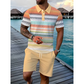 💥 -50% ! 👕 Ensemble Chemise & Short Imprimé Homme – Tissu Respirant & Coupe Stretch – Col Classique, Ceinture Élastique – Parfait pour l’Été, la Plage et les Vacances ✨🌴