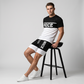 ⏰ -50% – ENSEMBLE T-SHIRT & SHORT COLOR BLOCK HOMME ! 👔🩳 Respirant, Stylish & Polyvalent – Tissu Léger, Taille Élastique & Poches Pratiques – Parfait pour le Sport, le Gym et le Quotidien ✨💪