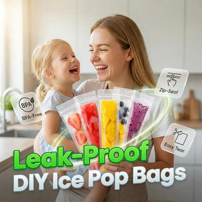 🧊 50% DE RÉDUCTION ! 🍦 Sachets à Glace Refermables DIY – Réutilisables, Faciles à Remplir & Fermeture Hermétique – Parfaits pour Fruits, Yaourts ou Jus – Idéal pour l’Été et les Goûters Maison 🍓✨