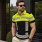 👔 50% DE RÉDUCTION ! ⏰ Chemise Homme Manches Courtes Haute Visibilité – Bandes Réfléchissantes & Tissu Respirant – Idéale pour le Travail, le Chantier ou les Sorties Nocturnes ✨🦺🌙