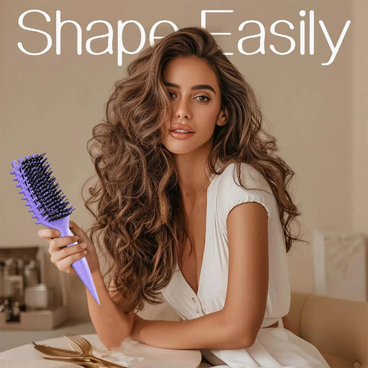 🔥 PROMO EXCEPTIONNELLE 50% DE RÉDUCTION ! 💇‍♀️ Brosse Démêlante Ventilée pour Cheveux Bouclés – Double Soies, Manche Ergonomique & Séchage Rapide – Des Boucles Parfaites Sans Frisottis ✨🌀