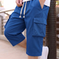 🩳 PROMO EXCEPTIONNELLE 50% DE RÉDUCTION ! 🌿 Short Cargo Capri Décontracté pour Homme – Taille Élastique à Cordon de Serrage, Grandes Poches & Tissu Respirant – Le Parfait Entre-Deux pour l’Été ☀️👖✨