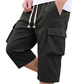 🩳 PROMO EXCEPTIONNELLE 50% DE RÉDUCTION ! 🌿 Short Cargo Capri Décontracté pour Homme – Taille Élastique à Cordon de Serrage, Grandes Poches & Tissu Respirant – Le Parfait Entre-Deux pour l’Été ☀️👖✨