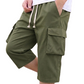 🩳 PROMO EXCEPTIONNELLE 50% DE RÉDUCTION ! 🌿 Short Cargo Capri Décontracté pour Homme – Taille Élastique à Cordon de Serrage, Grandes Poches & Tissu Respirant – Le Parfait Entre-Deux pour l’Été ☀️👖✨
