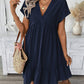🌸 -50% MAINTENANT ! 🌸 Robe Femme Col V Coupe Ample avec Ourlet À Volants – Col V Flatteur, Volants Ludiques & Tissu Léger – Parfaite pour le Printemps et l’Été 👗✨💖