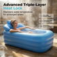 🏊‍♂️ 50% DE RÉDUCTION – DERNIER JOUR ! 🌊 Piscine Gonflable Isolée 3 Couches – PVC – Rétention de Chaleur & Soutien Dorsal for Spa Maison