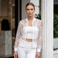 📢 50% DE RÉDUCTION ! ⏰ Veste en Maille Transparente Florale d’Été pour Femme – Tissu Respirant, Broderies Florales & Protection Solaire – Parfaite pour Superposer en Toute Saison 🌸✨👗