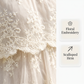 👗 50% DE RÉDUCTION ! ✨ Robe Maxi Élégante en Dentelle Blanche à Bretelles Spaghetti – Dentelle Florale, Silhouette à Volants & Tissu Respirant – Parfaite pour les Mariages et les Soirées d’Été 🌸💍