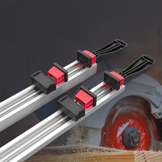 📏 PROMO FLASH : 50% DE RÉDUCTION ! Pince Guide de Coupe Droit en Aluminium – Profil Rigide, Serrage 120 kg & Poignée Réglable for des Coupes Précises avec Scies et Défonceuses ⚙️✨