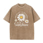 🌼 50% DE RÉDUCTION ! 👕 T-Shirt Unisexe Imprimé Marguerite Vintage Wash – Coupe Ample, Tissu Doux & Silhouette Décontractée – Parfait pour l’Été et le Quotidien ✨💛