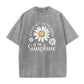 🌼 50% DE RÉDUCTION ! 👕 T-Shirt Unisexe Imprimé Marguerite Vintage Wash – Coupe Ample, Tissu Doux & Silhouette Décontractée – Parfait pour l’Été et le Quotidien ✨💛