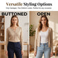 🌸 50% DE RÉDUCTION ! ☀️ Gilet Court & Léger – Boutonné Devant, Tissu Lyocell Doux & Respirant – Parfait à Superposer sur une Robe Slip ou un Haut – Idéal pour l’Été et la Mi-Saison 👗✨