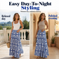 👗 50% DE RÉDUCTION ! 🌴 Jupe Maxi Fluide – Légère, Longue & Polyvalente – Imprimé Bleu Saisissant, Tissu Doux & Drapé Élégant – Parfaite pour la Plage, les Vacances et le Quotidien 🌊☀️✨