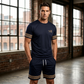 👕 50% DE RÉDUCTION ! ☀️ Ensemble 2 Pièces T-Shirt & Short Homme – Tissu Mélangé Respirant & Imprimé 3D – Coupe Décontractée – Idéal pour l’Été, le Sport et les Vacances 🩳🌿✨