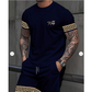 👕 50% DE RÉDUCTION ! ☀️ Ensemble 2 Pièces T-Shirt & Short Homme – Tissu Mélangé Respirant & Imprimé 3D – Coupe Décontractée – Idéal pour l’Été, le Sport et les Vacances 🩳🌿✨