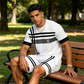 👕 50% DE RÉDUCTION ! 🩳 Ensemble Athlétique 2 Pièces Homme Été – Tissu Respirant, Imprimé 3D & Taille Élastique – Parfait pour le Gym, la Course et le Quotidien ☀️💪✨