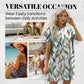 👗 50% DE RÉDUCTION ! 🌸 Robe Décontractée à Manches Courtes – Coupe Ample, Imprimés Tendance & Poches Latérales – Tissu Coton Léger – Parfaite pour l’Été, le Quotidien et les Voyages ☀️✨🌿