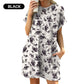 👗 50% DE RÉDUCTION ! 🌸 Robe Décontractée à Manches Courtes – Coupe Ample, Imprimés Tendance & Poches Latérales – Tissu Coton Léger – Parfaite pour l’Été, le Quotidien et les Voyages ☀️✨🌿