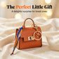 👛 50% DE RÉDUCTION ! 🔑 Mini Porte-Monnaie avec Porte-Clés – Cuir PU Texturé, Boucle Dorée & Ruban Décoratif – Chic, Compact et Pratique pour le Quotidien ✨💖