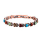 ⏳ PROMO FLASH : 50% DE RÉDUCTION ! Bracelet Magnétique Finition Cuivre Antique – Pierres Synthétiques Turquoise & Corail for Élégance Vintage au Poignet ❤️✨