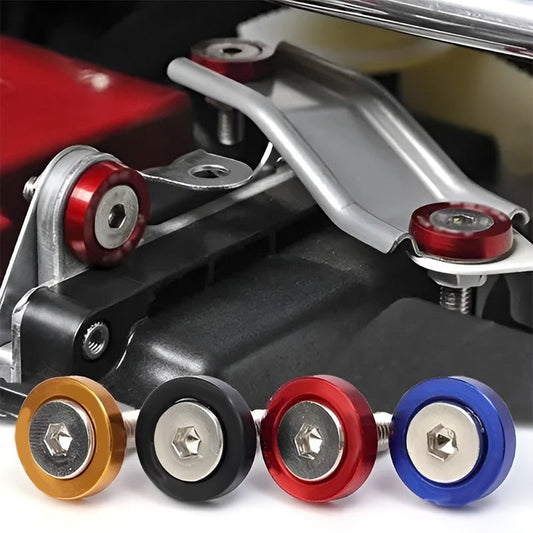 📢 50% DE RÉDUCTION ! ⏰ 10 Pcs Entretoises à Vis Universelles pour Automobile – Alliage d’Aluminium, Dimensions de Précision & Multifonction – Idéales pour Pare-Chocs, Plaques d’Immatriculation et Panneaux de Garniture – 8 Couleurs Disponibles 🚗🔧✨