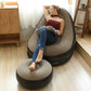 🎁 Le Cadeau Parfait 🎁 Fauteuil Pouf Gonflable pour Adultes avec Repose-pieds & Pompe Électrique – Confort Ultime & Capacité 150kg ⚡