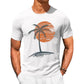 🔥 50% DE RÉDUCTION ! 🌿 T-Shirt à Manches Courtes Décontracté pour Homme – Mélange Coton Respirant, Graphique Cocotier & Col Rond – Ambiance Tropicale – Idéal pour l’Été, la Plage et le Quotidien ☀️👕✨