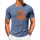 🔥 50% DE RÉDUCTION ! 🌿 T-Shirt à Manches Courtes Décontracté pour Homme – Mélange Coton Respirant, Graphique Cocotier & Col Rond – Ambiance Tropicale – Idéal pour l’Été, la Plage et le Quotidien ☀️👕✨