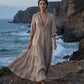 🔥 50% DE RÉDUCTION ! 👗 Robe Maxi Étagée à Col V Volantée pour Femme – Tissu Léger Premium, Coupe Aérienne & Style Polyvalent – Idéale pour l’Été, la Plage et les Soirées – 5 Coloris, Tailles S à 2XL 🌸✨