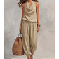 ✨ 50% DE RÉDUCTION ! 💃 Combinaison Femme Col Halter Jambe Large – Tissu Premium Respirant, Taille Élastique & Silhouette Fluide – Chic et Polyvalente – Parfaite pour la Plage, le Quotidien et les Soirées 🌸👗