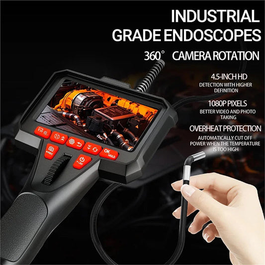 📢 50% DE RÉDUCTION ! 🔍 Endoscope Automobile 6mm – Caméra Articulée & Moniteur Intégré for Diagnostic Moteur