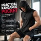 🏋️ 50% DE RÉDUCTION ! 💪 Sweat à Capuche Sans Manches Athlétique Homme – Coupe Dégagée, Tissu Léger & Respirant – Poche Kangourou Avant – Idéal pour la Gym, la Course et le Quotidien 🏃