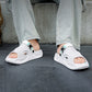 👟 50% DE RÉDUCTION ! ☀️ Sandales EVA 2-en-1 Homme – Design Ajouré Respirant, Semelle Massage & Grip Antidérapant – Bride Talon Convertible – Claquettes Casual Idéales pour l’Été 🩴