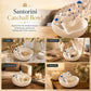 🌊 50% DE RÉDUCTION – DERNIER JOUR ! 🏺 Bol Santorin – Céramique Émaillée – Vagues Bleues & Village Miniature for Décoration