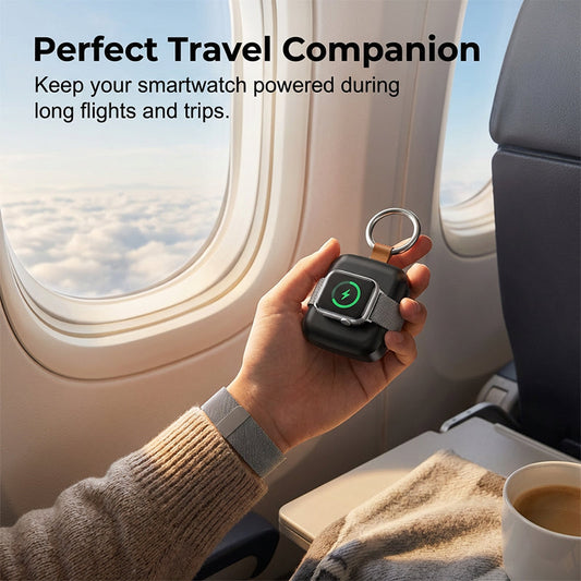 ⌚ 50% DE RÉDUCTION ! 🔋 Chargeur Portable en Porte-Clés pour Montres Connectées – 1200 mAh, Charge Sans Fil Magnétique & Design Compact – Idéal pour les Voyages, le Travail et le Quotidien ✨