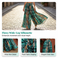 👖 50% DE RÉDUCTION ! 🌸 Pantalon Taille Haute Smockée – Coupe Large & Fluide, Ceinture Élastique Haute & Tissu Respirant – Parfait pour un Look Effortless au Quotidien ☀️
